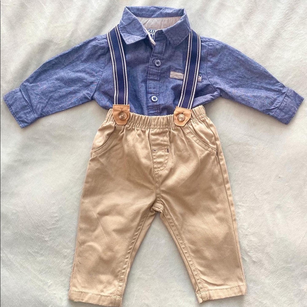 S O L D Little man suspender set